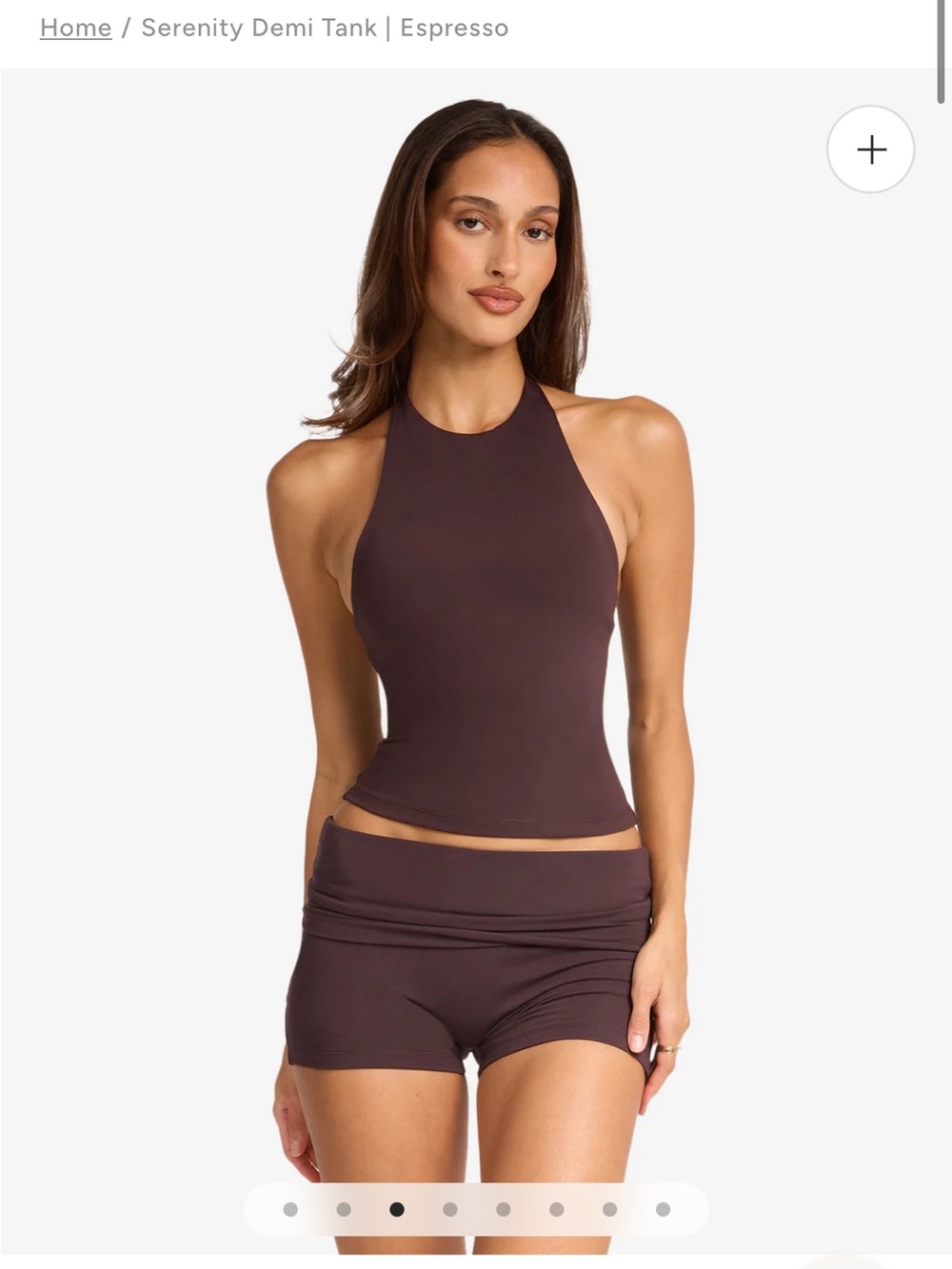Serenity Halter Demi Tank in Espresso